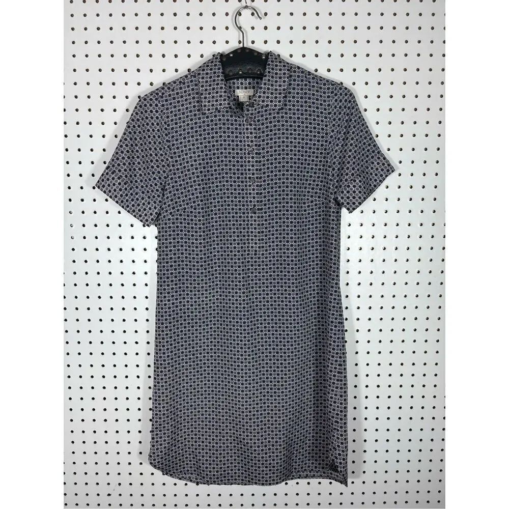 J.Crew printed shirt dress size 0